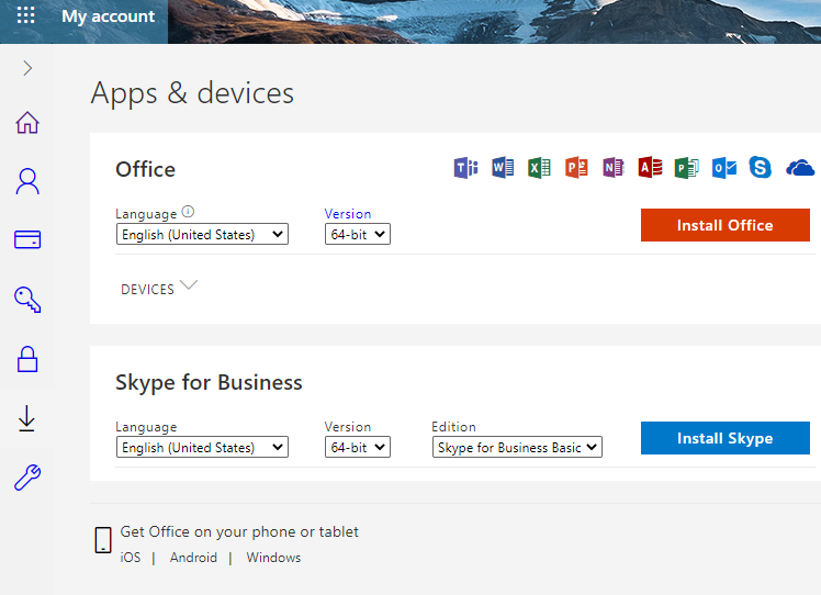 skype business download