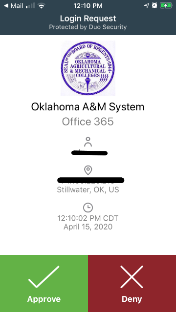 Duo app - Approve Login