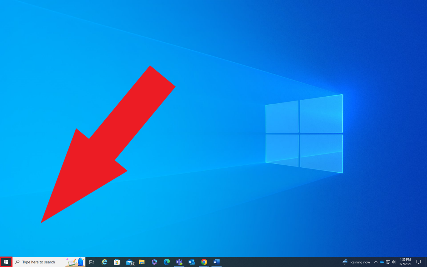 Microsoft icon bottom left
